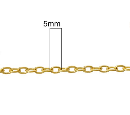 1 meter Goudkleurige ketting
