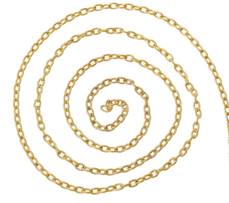 1 meter Goudkleurige ketting
