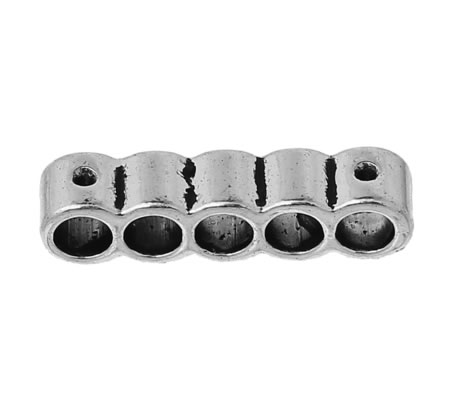 1x Verdelertje 5-gaats Antiek Zilver
