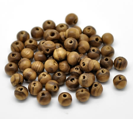 25 stuks houten kraaltjes