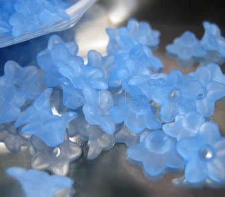 Frosted Bloem Blauw/Lila