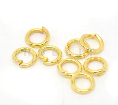 Open Ring Goudkleurig 4 mm