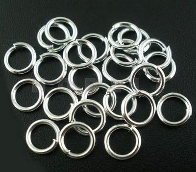 Open Ring Donker Zilver
