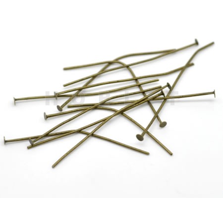 200x Nietstiften Brons Lengte 40 mm Dikte 0.8 mm
