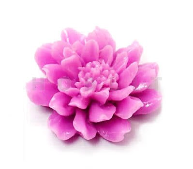 1x cabochon Donker Fuchsia