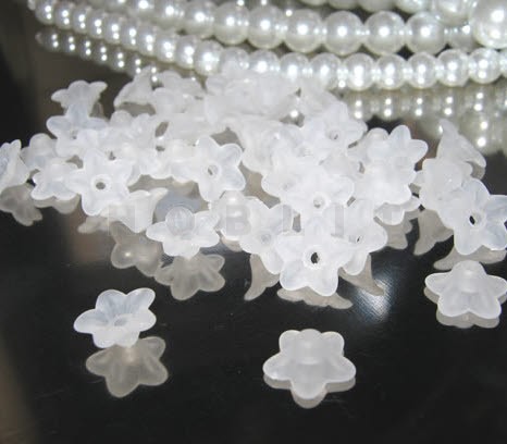 Frostedbloemen Wit