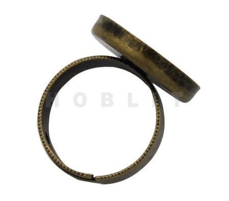 Bronzen Cabochon Ring