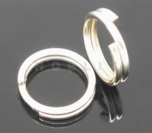 50 Splitring Donker Zilver