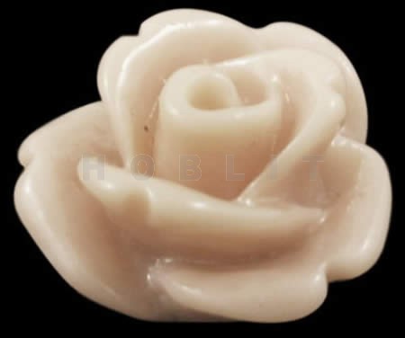 1x Cabochon Roosje Pastel Perzik