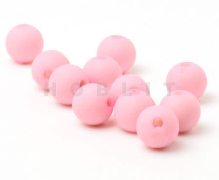 Frosted roze 10 mm