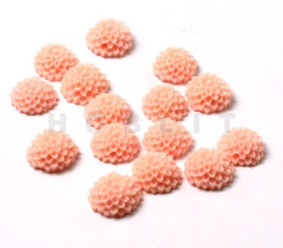 Cabochon Chrysant Roze