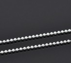 Ballchain licht zilver 1.5 mm