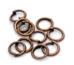 200x Roodkoper Open ring 5 mm