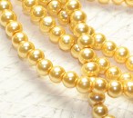 Snoertje Glasparel 6 mm Licht Goudgeel
