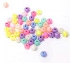 250x Acryl Kraaltjes 6 mm Pastel mix