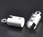10 stuks koordklem Lichtzilver