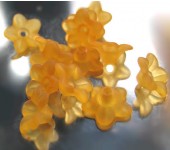 100x frosted bloemetje Oranje