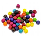 300 stuks houten kraaltjes mix blokjes