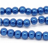 Snoertje Glasparel 8 mm Kobalt Blauw