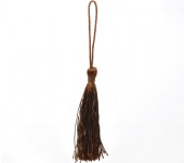 1x Kwastje Bruin 14 cm