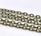 5 meter Ketting Brons 5 x 3 mm