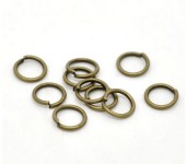 50 stuks Open Ring brons 7 mm