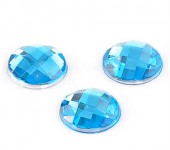 1x Acryl Cabochon Facet Turquoise