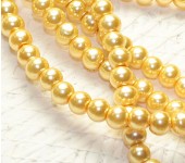 Snoertje Glasparel 6 mm Licht Goudgeel