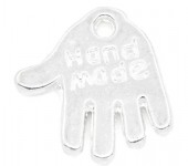 10 stuks "Hand made" Bedel Licht Zilver