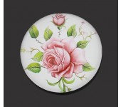 1 x Glazen Roos Cabochon 25 mm