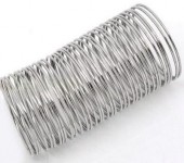 10 loops memorywire 4 cm Donker Zilver