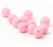 25 stuks mat frosted Licht Roze