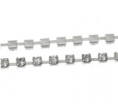 50 cm Rhinestone ketting/band 2 mm