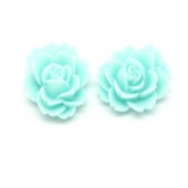 1 stuks kunsthars roosje Turquoise