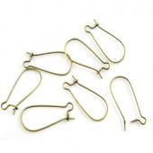 50 stuks Bronzen oorbelhaakjes