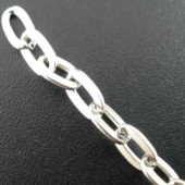 4 Meter Ketting Donker Zilver