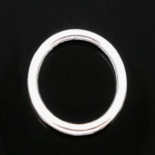 10x Gesloten Ring Licht zilver 12 mm