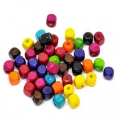 300 stuks houten kraaltjes mix blokjes
