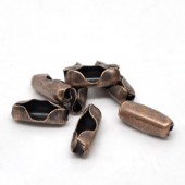 2x ballchain connectors roodkoper
