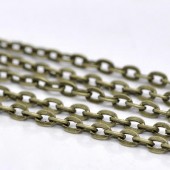 5 meter Ketting Brons 5 x 3 mm