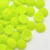 Cabochon chrysant Lime Groen