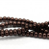 Snoertje Glasparel 4 mm Donker Bruin