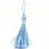 1x Kwastje Licht Blauw