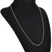 1x Ballchain ketting Licht Zilver 60 cm