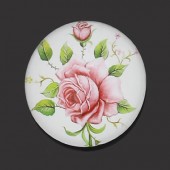 1 x Glazen Roos Cabochon 25 mm
