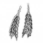 10 stuks mini bedeltjes Donker Zilver