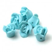 1x Fimo roos Turquoise