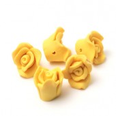 1x Fimo roos Licht Okergeel