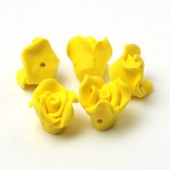 1x Fimo roos Geel