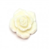 1x Roosje Cabochon Wit
